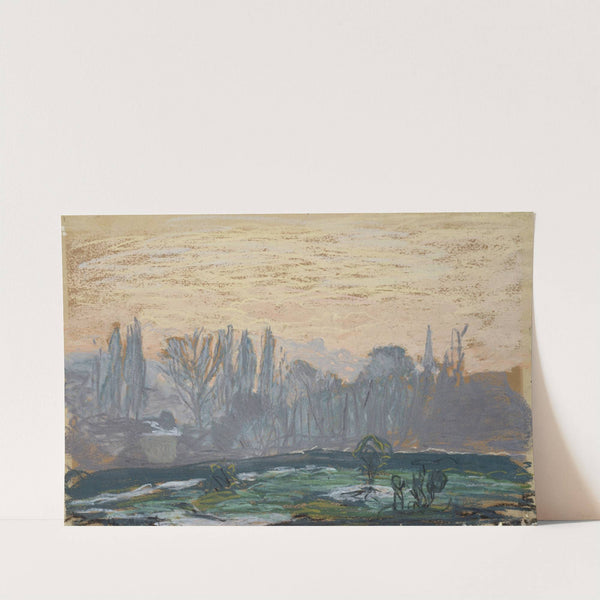Winter Landscape with Evening Sky (ca. 1870 – 1880) by Claude Monet