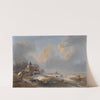 Winter Landscape with Ice Skaters by Louis Pierre Verwee