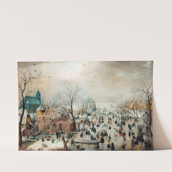 Winter Landscape with Ice Skaters by Hendrick Avercamp