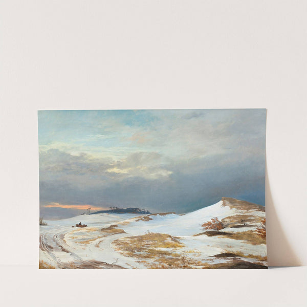 Winter landscape with Northern Zealand character by Johan Thomas Lundbye