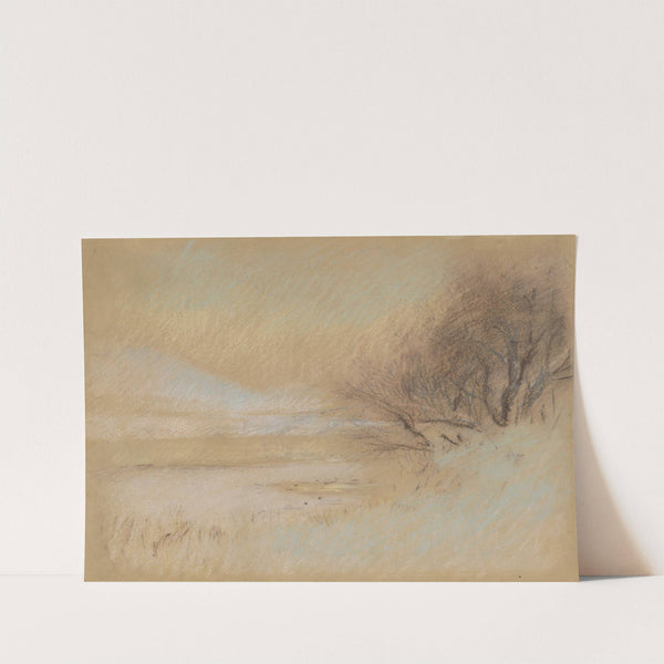 Winter landscape with river (1898–1899) by Ladislav Mednyánszky