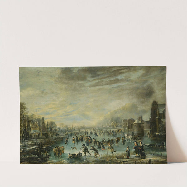Winter Landscape With Skaters by Aert van der Neer