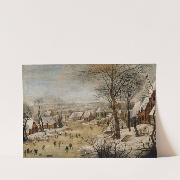 Winter Landscape with Skaters and a Bird Trap by Pieter Brueghel The Younger