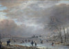 Winter Landscape with Skaters on a Frozen River