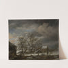 Winter Landscape with Snow-covered Trees (ca 11670-1680) by Jacob van Ruisdael