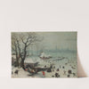 Winter Landscape with Snowfall near Antwerp (1575) by Lucas van Valckenborch