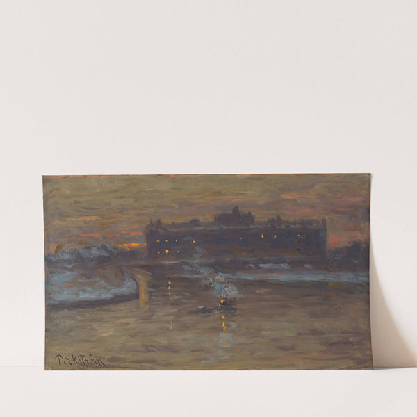 Winter Night by the Stockholm Ström by Per Ekström