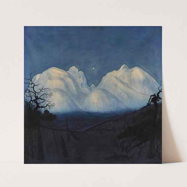 Winter Night in the Mountains by Harald Sohlberg