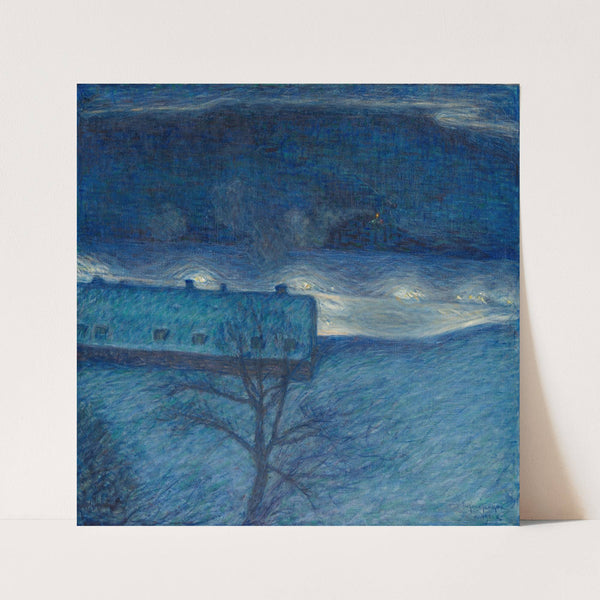 Winter Night on the Quay (1901) by Eugène Jansson