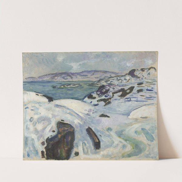 Winter on the Fiord (1915) by Edvard Munch