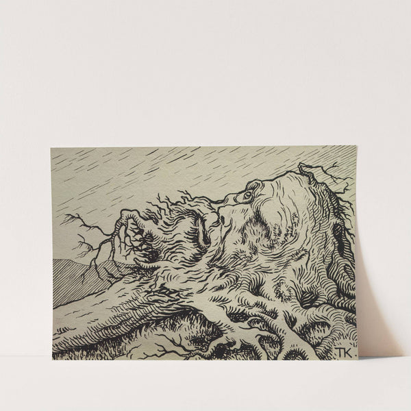 Winter pine in Telemarken by Theodor Kittelsen