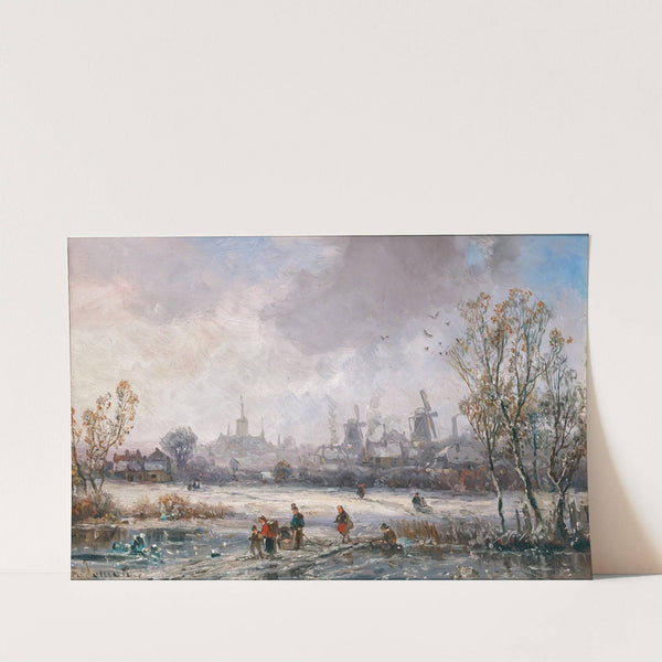 Winter Pleasures before the City by Adolf Stademann