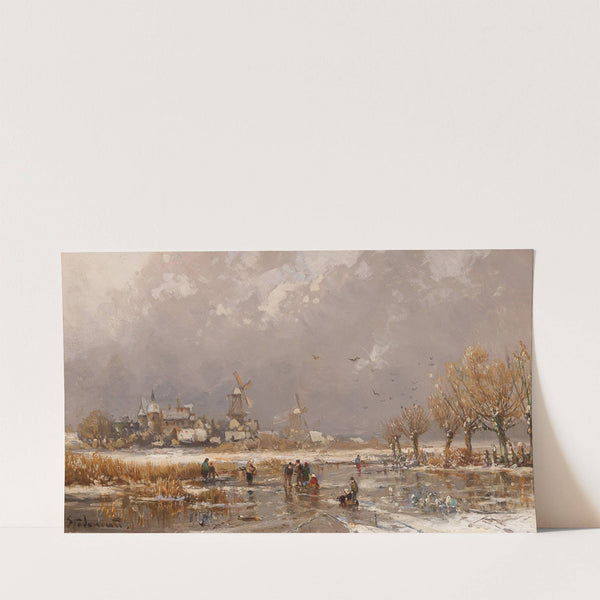 Winter Pleasures On The Ice by Adolf Stademann