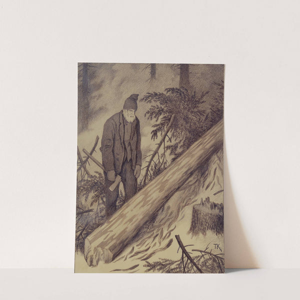 Winter Road by Theodor Kittelsen