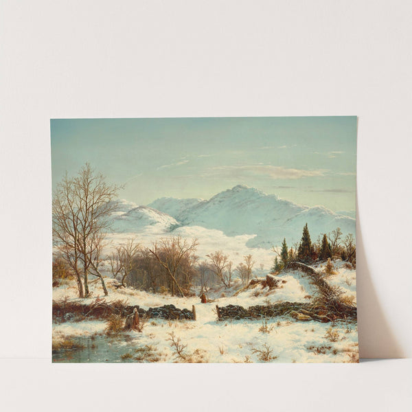 Winter Scene (1856) by Louis Remy Mignot