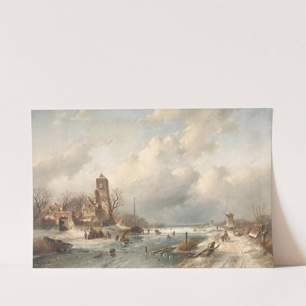 Winter Scene (1867) by Charles Leickert