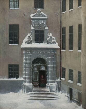 Winter Scene from the Present Foreign Office, Stockholm