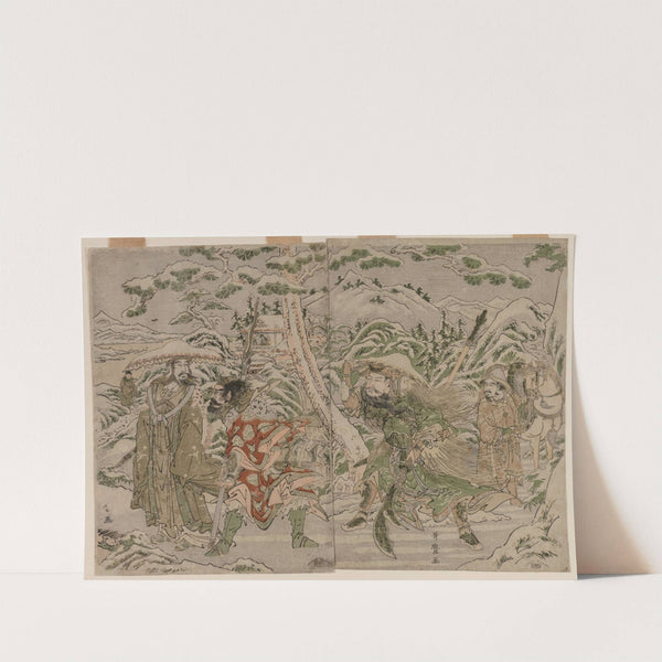 Winter Scene from the Romance of the Three Kingdoms (c. 1790) by Kitagawa Utamaro