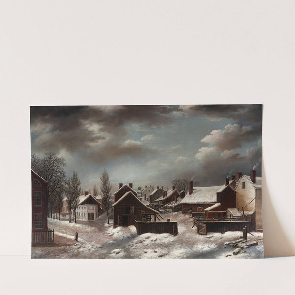 Winter Scene in Brooklyn by Francis Guy