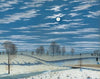 Winter Scene in Moonlight