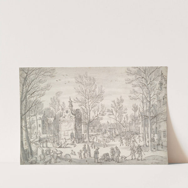 Winter Scene in the City by Sebastian Vrancx