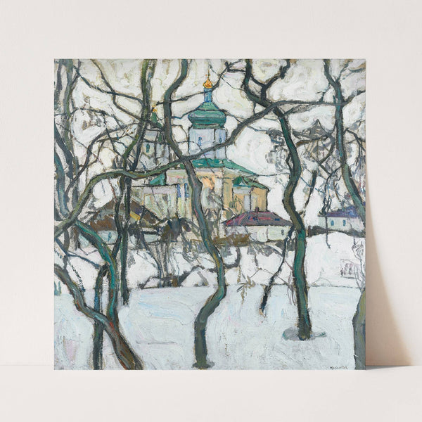 Winter Scene With Church (1911) by Abraham Manievich