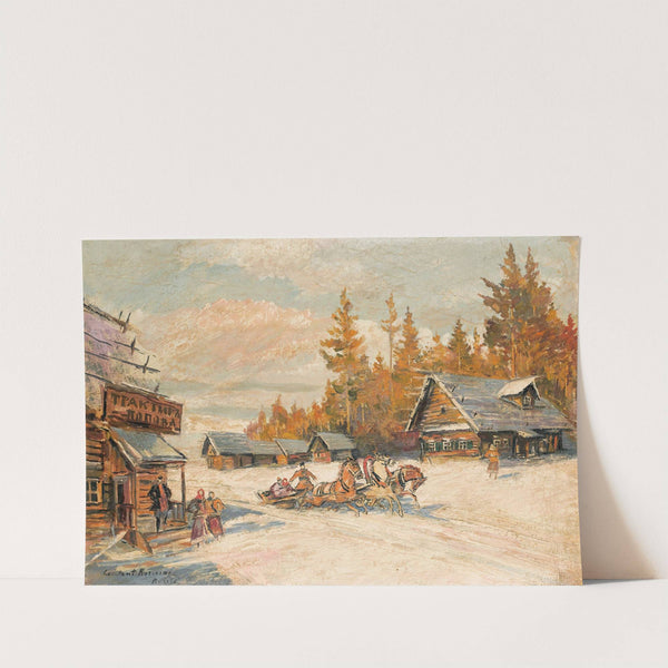 Winter Sleigh Ride by Konstantin Alexeevich Korovin