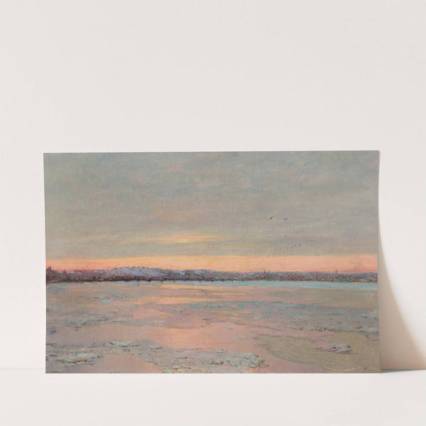 Winter Twilight on the Charles River by Edward Emerson Simmons