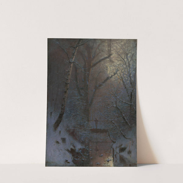 Winter. Winter Night (1888) by Ladislav Mednyánszky