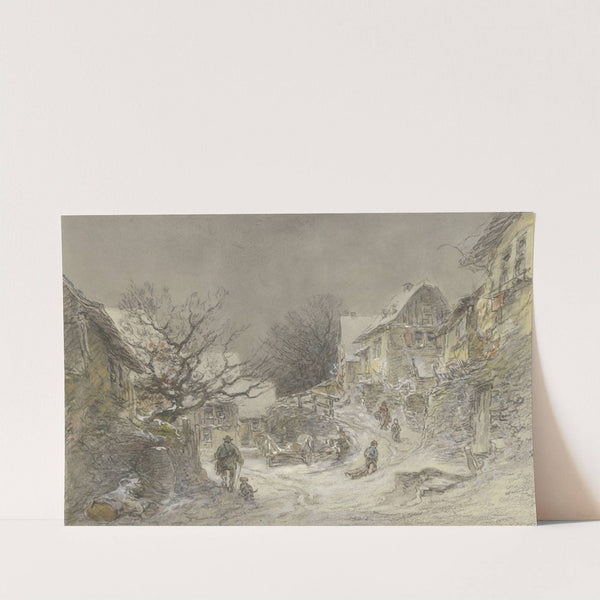 Winteransicht von Falkenstein by Anton Burger