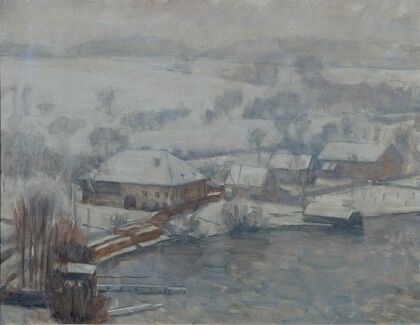 Winterlandschaft Am Attersee