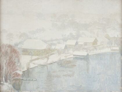 Winterlandschaft am See