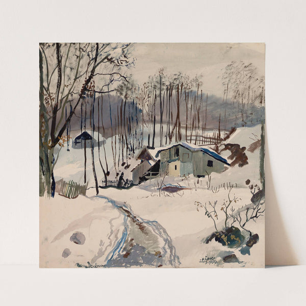 Winterlandschaft in Pressbaum (1944) by Oskar Laske
