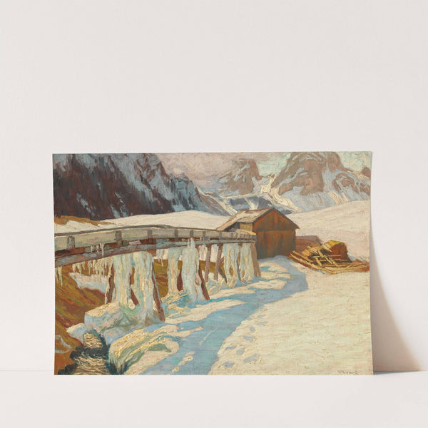 Winterlandschaft mit Mühle by Carl O'Lynch of Town