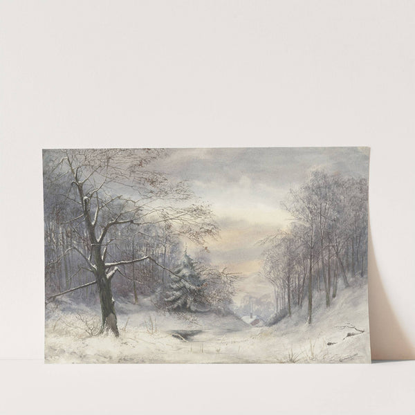 Winterlandschap by Jan Daniël Cornelis Carel Willem baron de Constant Rebecque