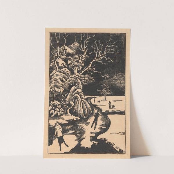 Winterlandschap (1935) by Bernard Essers