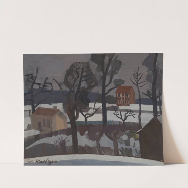 Winterlandschap (Sneeuwlandschap) (1925) by Jean Brusselmans