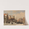 Winterliche Stadtansicht by Bartholomeus Johannes van Hove