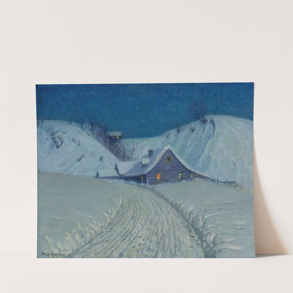 Winter's Cabin at the Curve by Birge Harrison