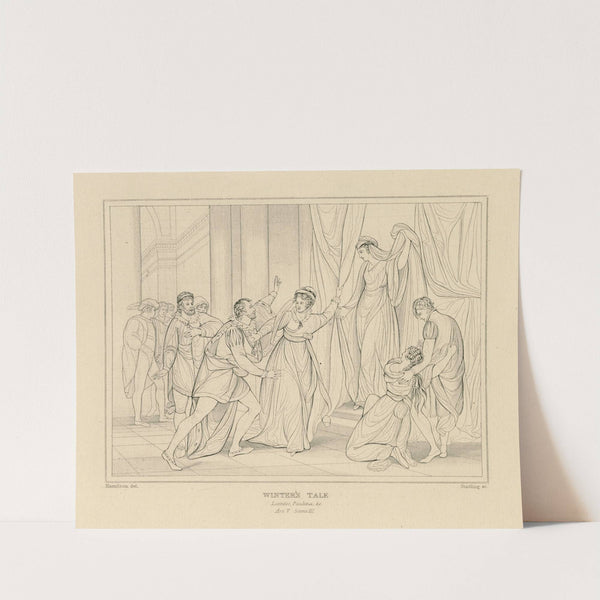 Winter’s tale, act V, scene III, Leontes, Paulina, &c (19th century) by William Francis Starling