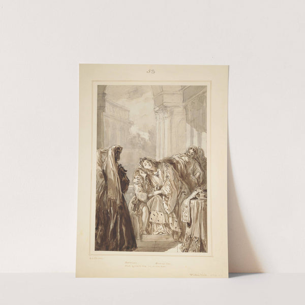 Winter’s tale, II,1, Hermione; ‘Come on then, and give’t me in mine ear’ by Alfred Edward Chalon