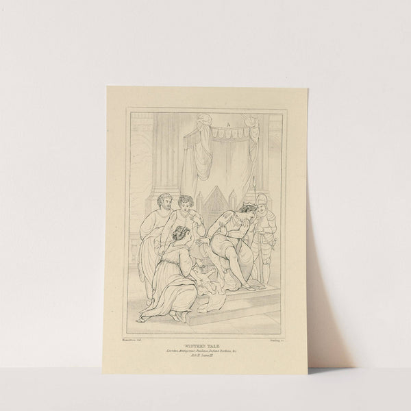 Winter’s tale, Leontes, Antigonus, Paulina, infant Perdita &c., act II, scene III (19th century) by William Francis Starling