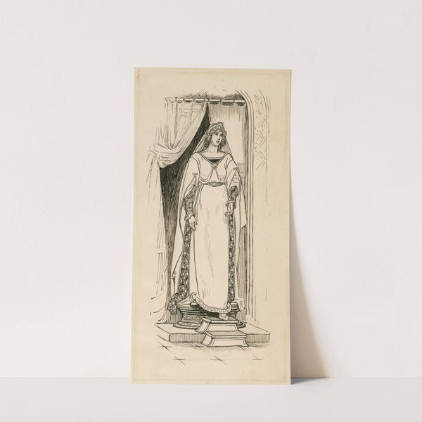 Winter’s tale, the statue came down from the pedestal (1917-1918) by Louis Rhead