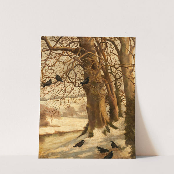 Winterscape with Crows by William Holbrook Beard