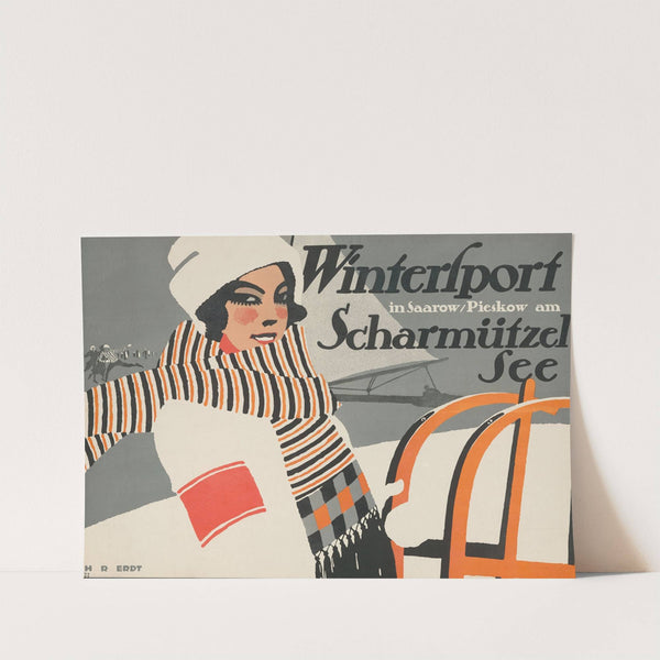 Wintersport in Saarow (1911) by Hans Rudi Erdt