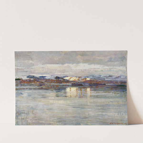 Winterstimmung am Zürichsee by Wilhelm Ludwig Lehmann