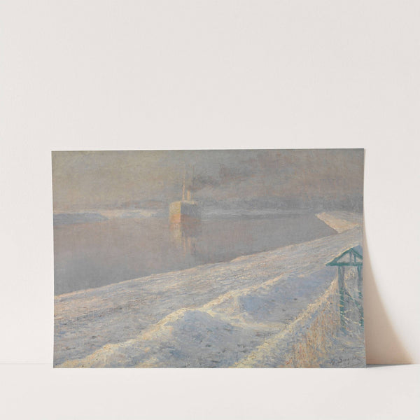 Winterstorm by Georges Léon Ernest Buysse