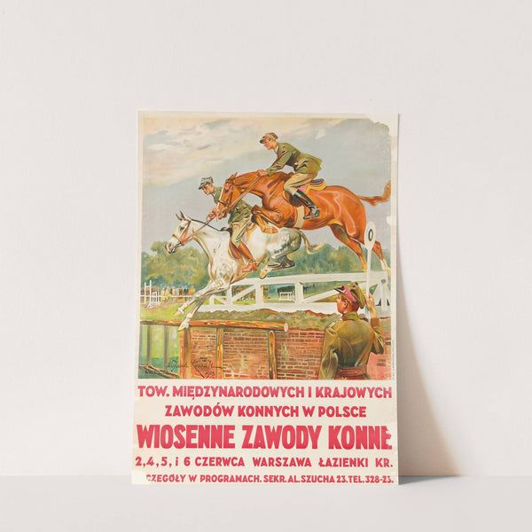 Wiosenne zawody konne by Wojciech Kossak