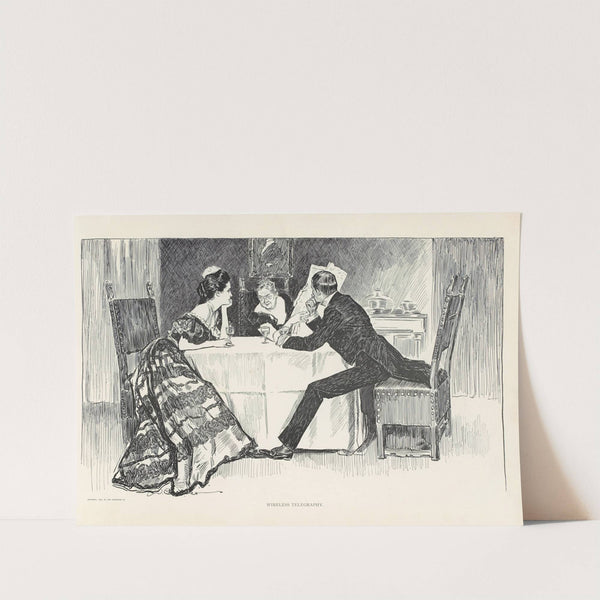 Wireless telegraphy (1899) by Charles Dana Gibson