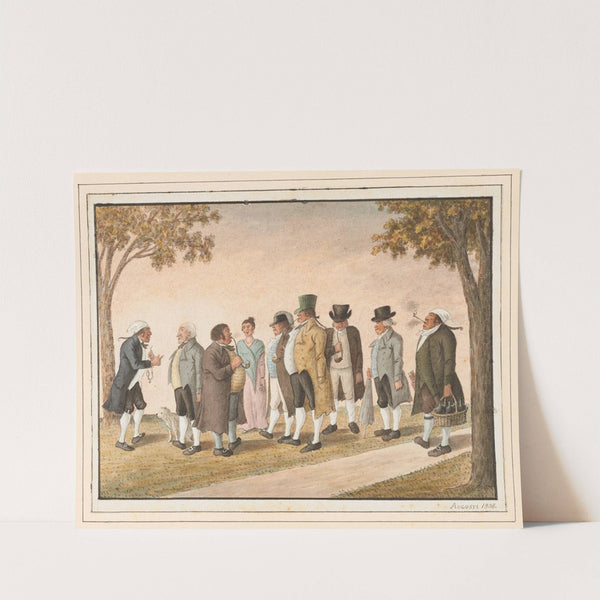 Wirth und Badegäste auf Blumenstein (1808) by Emanuel Jenner